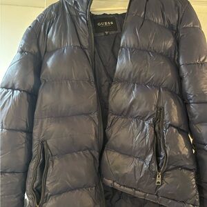 Guess Quilted Jacket in Deep Blue size XL good condition